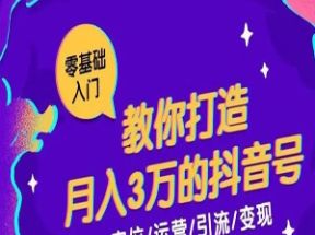 0基础，教你做个月入3万的抖音号网盘下载