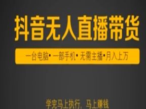 抖音无人直播带货实战课网盘下载