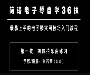 简谱电子琴自学入门36技网盘下载