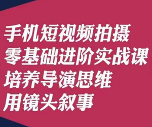 手机短视频拍摄<strong>零基础</strong>进阶实战课网盘下载