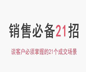 销售必备21招网盘下载