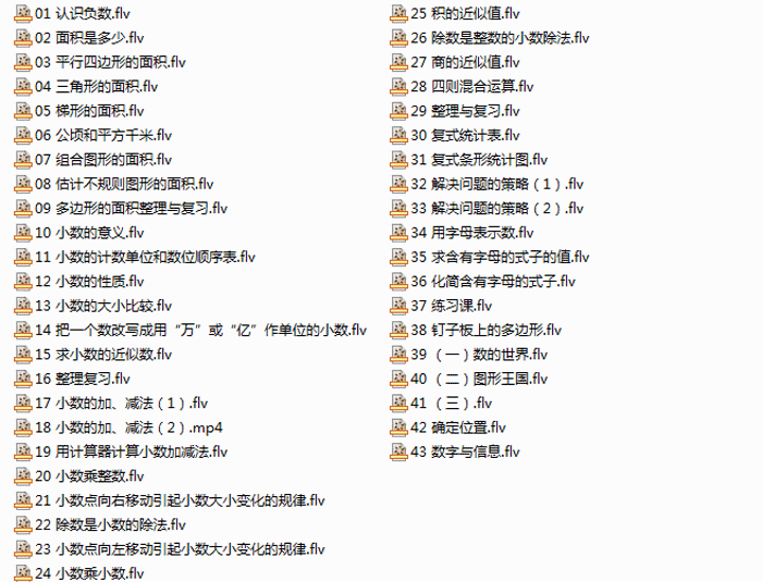 五年级数学上册